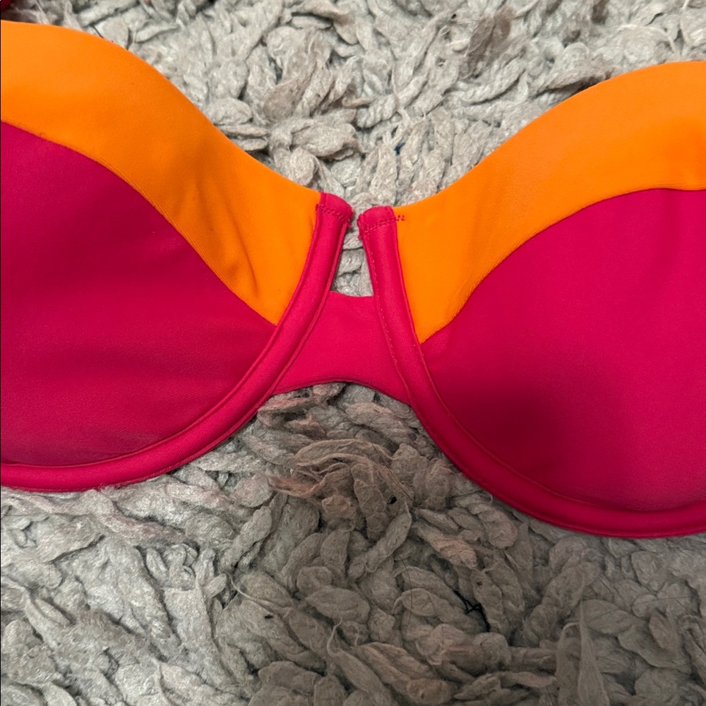 Express Vibrant Pink and Orange Bra - Picture 3 of 8